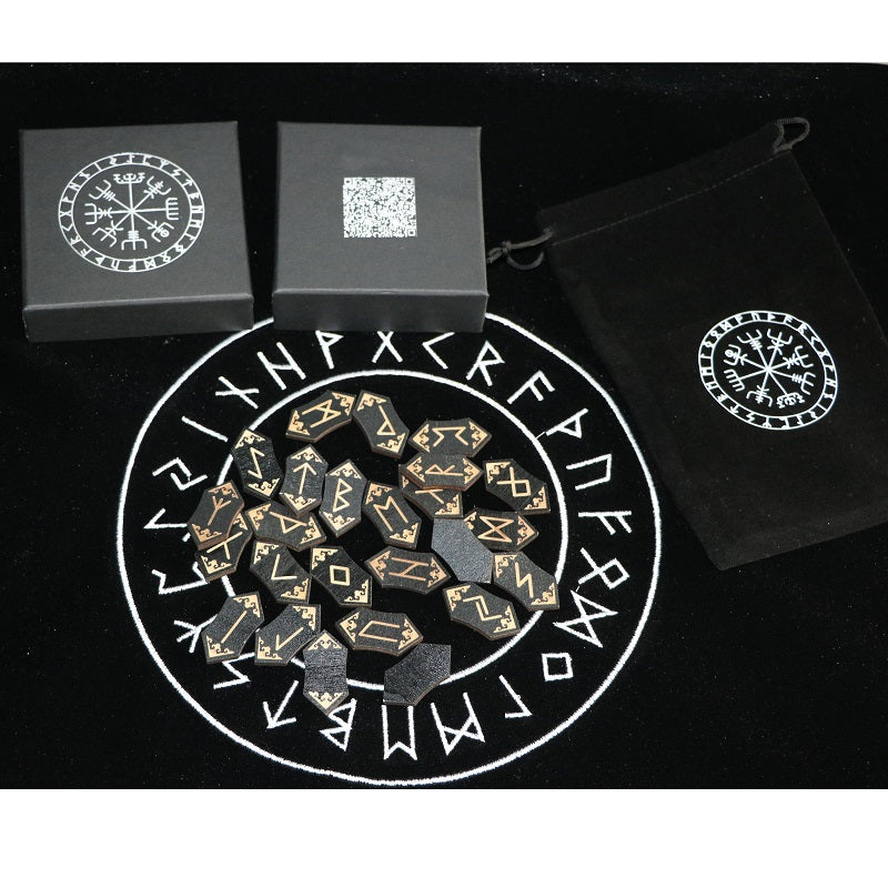 Yggdrasil Archive: Engraved Wooden Rune Set
