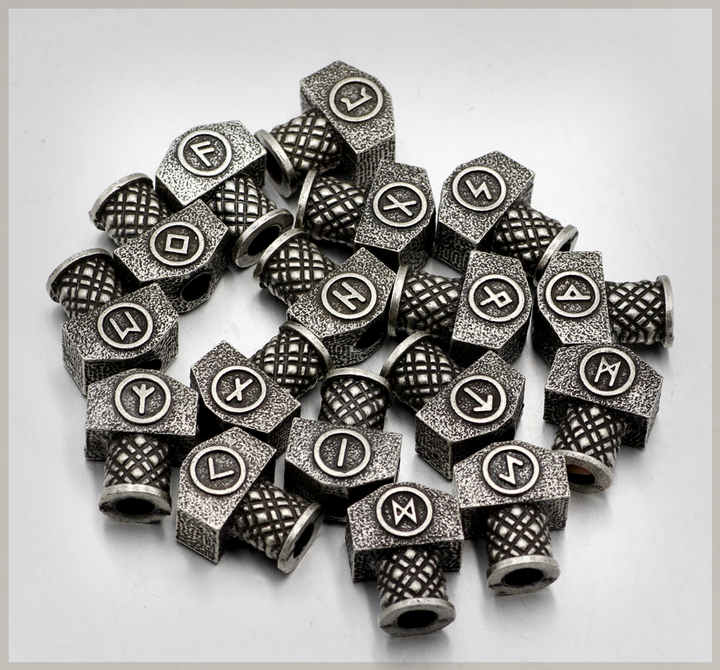 Norn Stones: Black Rune Bead Divination Set product photo for Vana Soul