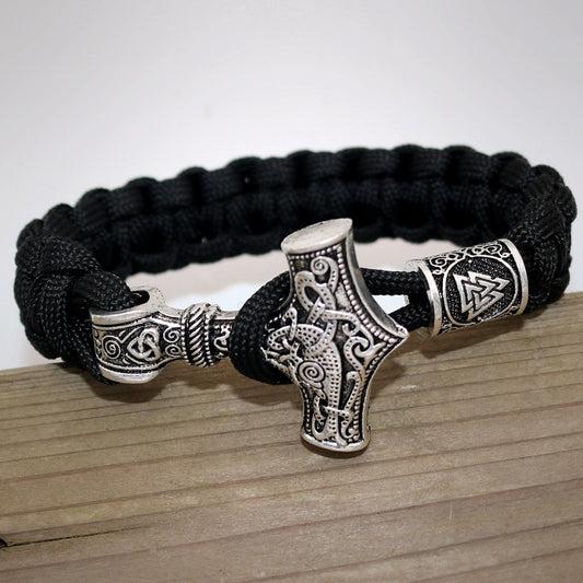 Aegis Wolf: Helm of Awe Cord Bracelet: Meaning, Use, and Who It Fits - Vana Soul product guide