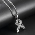 Vegvisir Path: Minimal Viking Rune Necklace