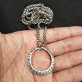 Silver Oath: Antique Elder Luna Rune Pendant