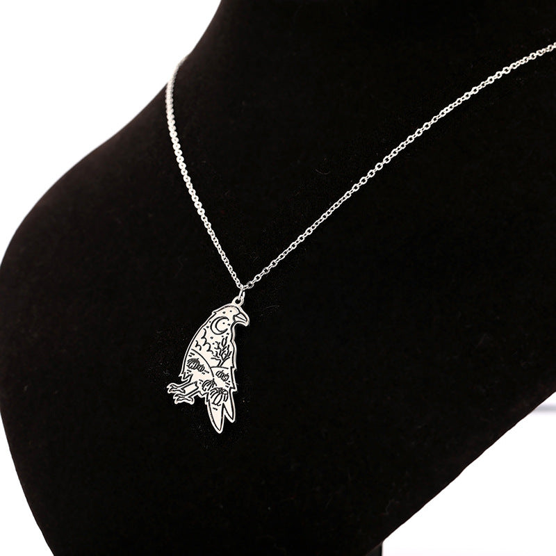 Hugin Moon: Raven Insight Pendant