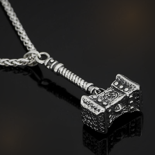Mjolnir Ward: Thor Hammer Protection Pendant product photo for Vana Soul