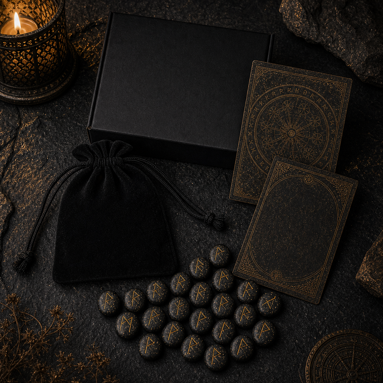 Vana Ritual Circle monthly rune archive box packaging detail
